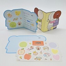 [학토재] 친구사랑카드(10인용,스티커 포함)-애플데이, 친구사랑주간, 편지